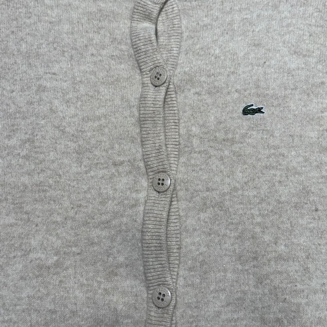 LACOSTE 라운드넥 가디건 베이지 95 상품이미지4