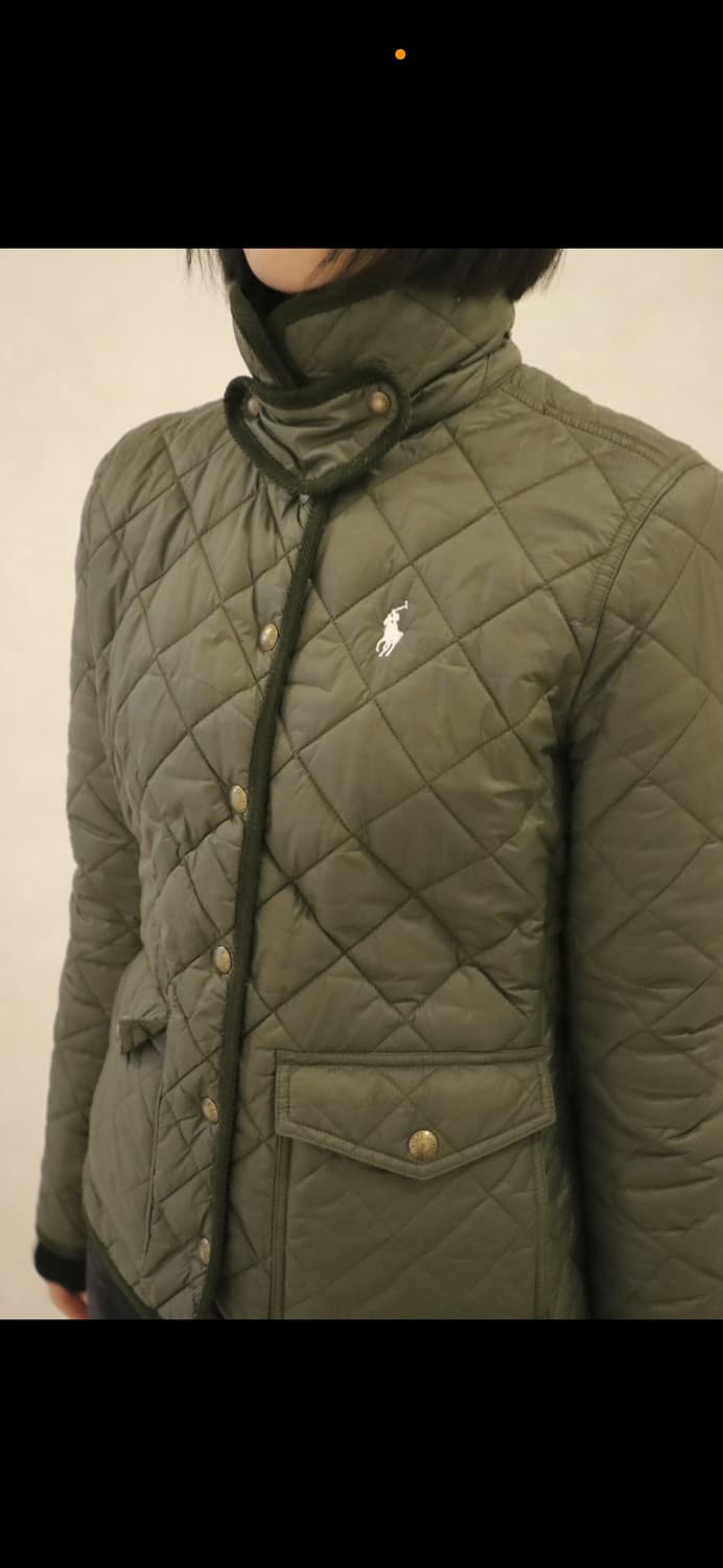 폴로 랄프로렌 퀼팅 자켓 카키색 S 상품이미지1