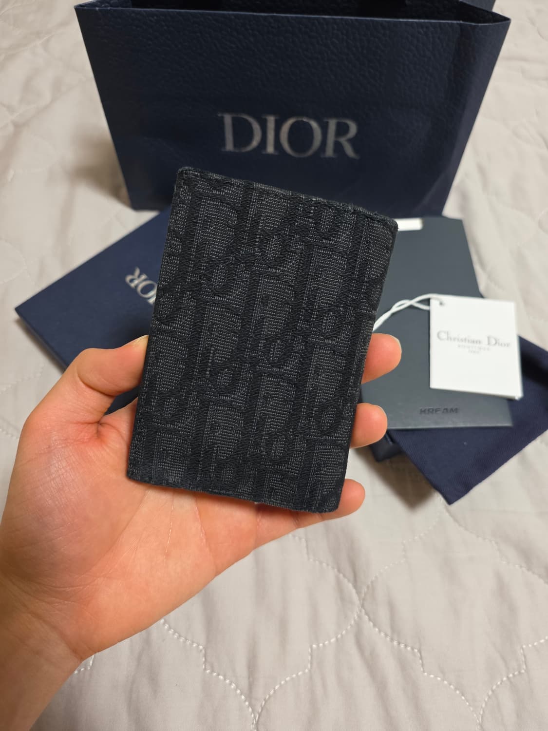 [풀구성]디올 오블리크 오거나이저형 카드지갑 블랙 상품이미지2