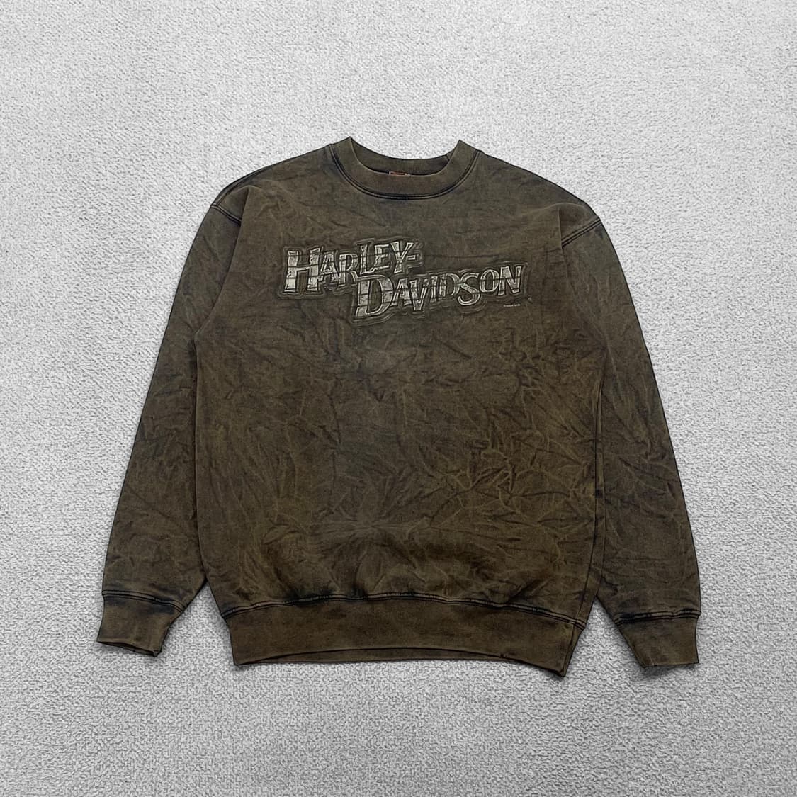 할리데이비슨 더티 빈티지 크루넥 맨투맨 상품이미지1