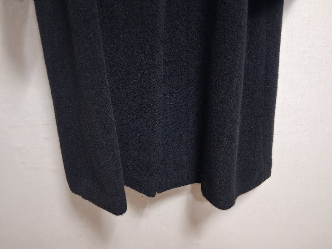 일본 Ceriaier 100% 알파카 롱코트 블랙 무지 헤링본짜임 77 상품이미지5