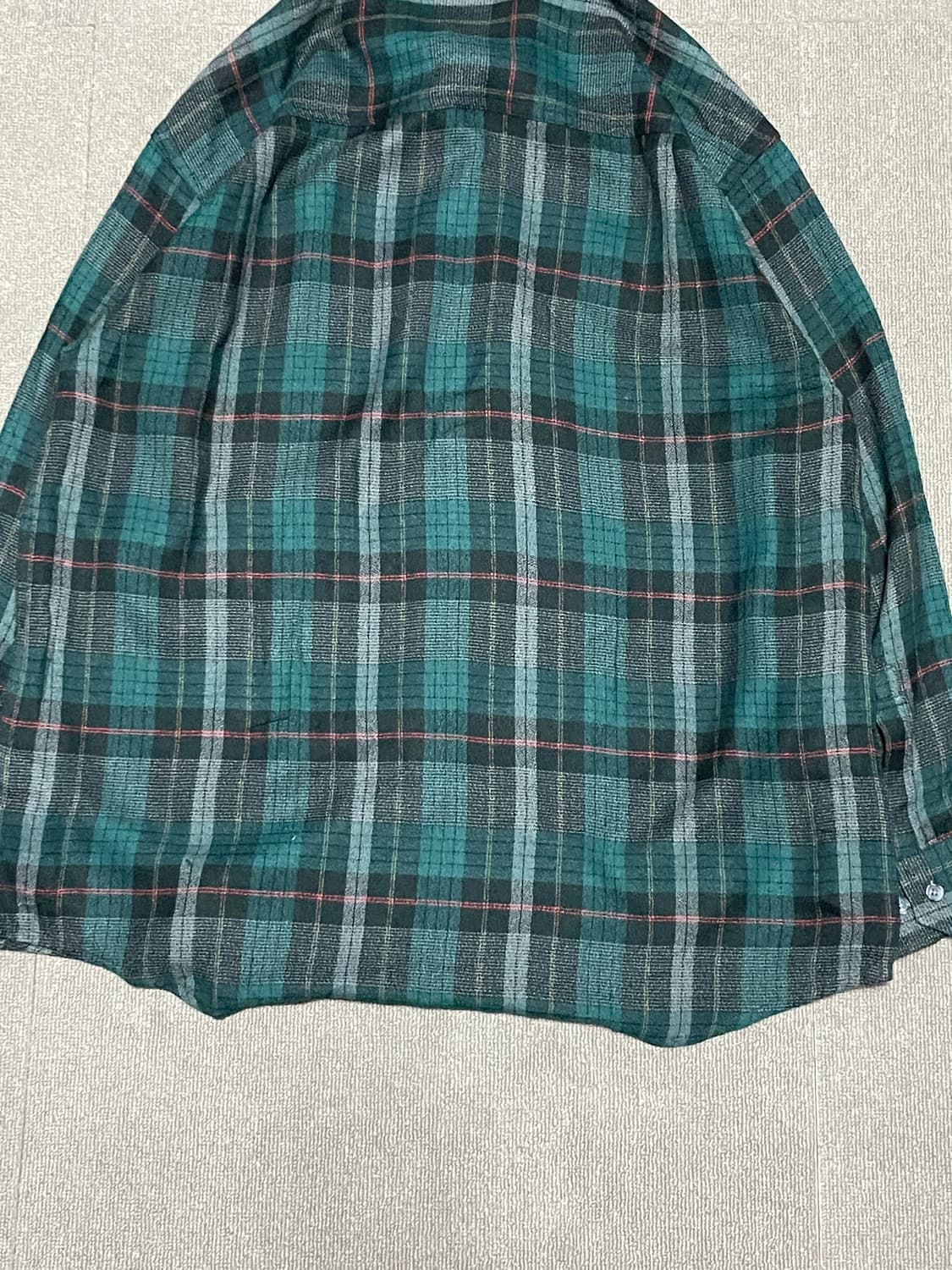 카르비아 체크 패턴 버튼다운 셔츠 상품이미지7