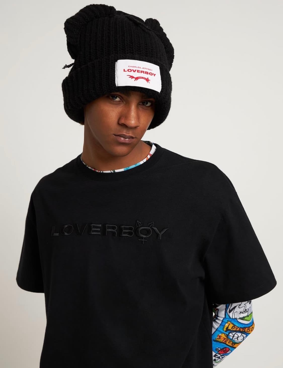 찰스제프리 러버보이 청기 이어 비니 모자 블랙 상품이미지4