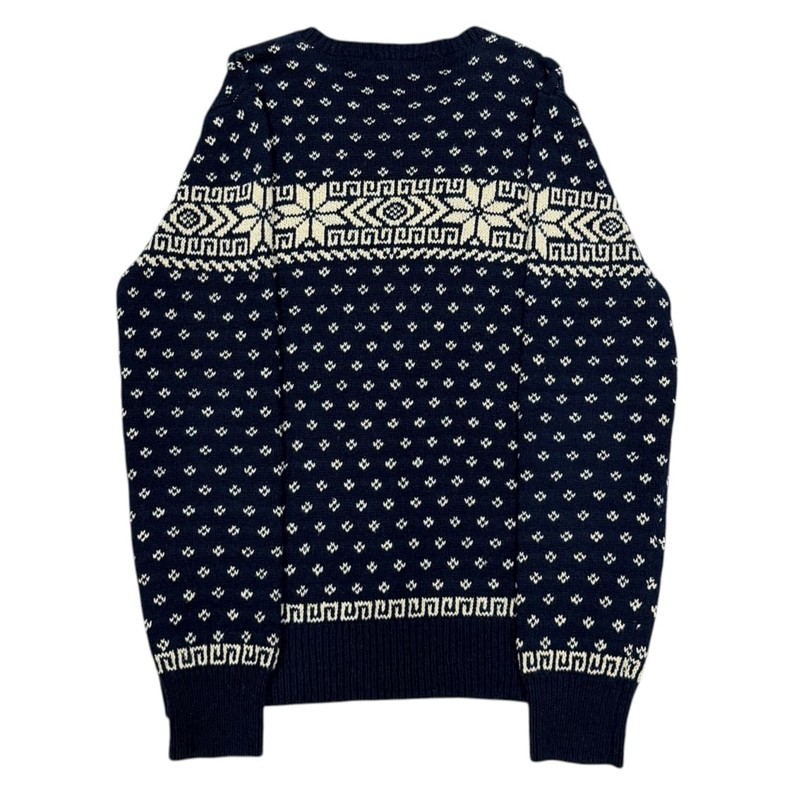 폴로 랄프로렌 빈티지 노르딕 패턴 스웨터 니트 네이비 XL 상품이미지3