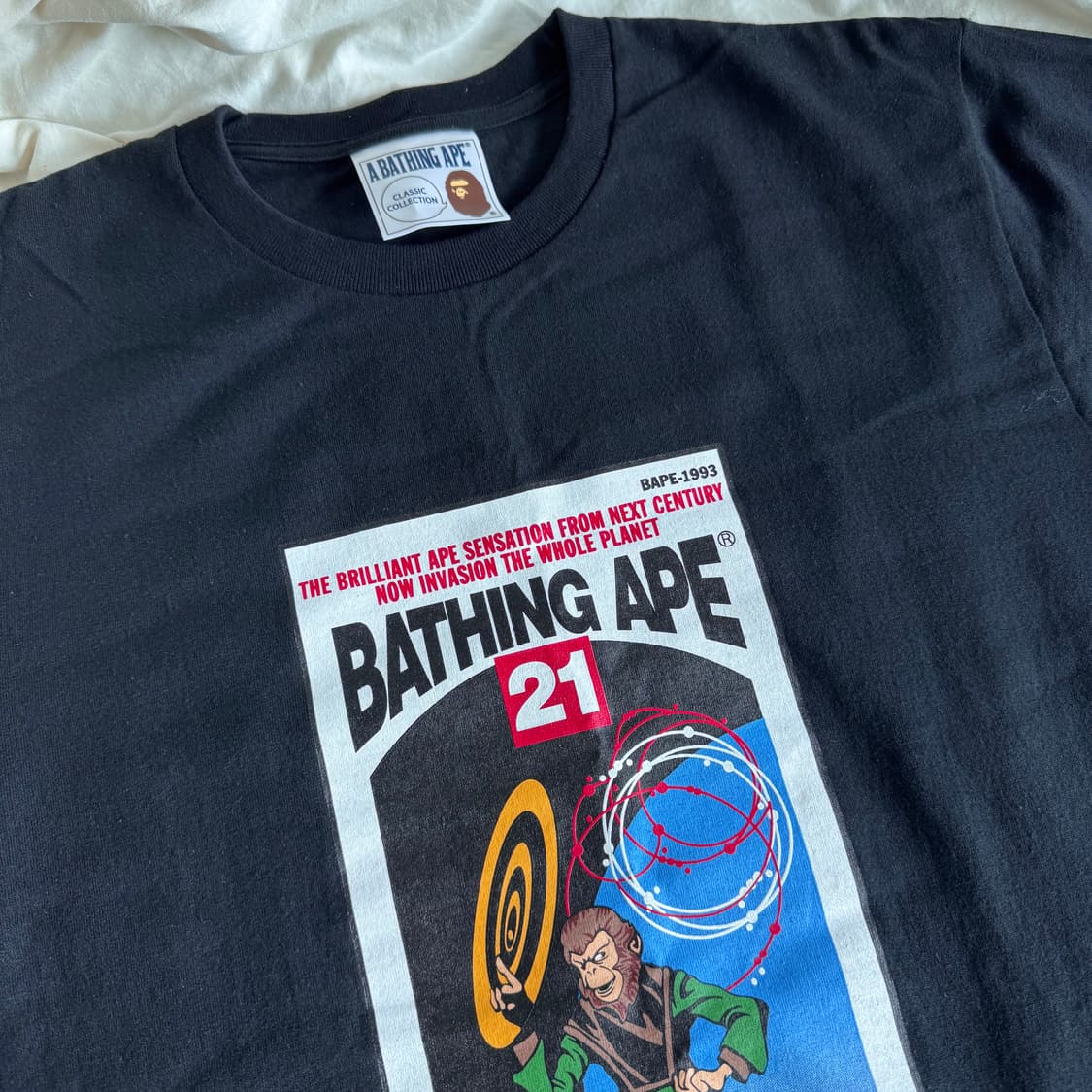 베이프 반팔티 검정 L 상품이미지1