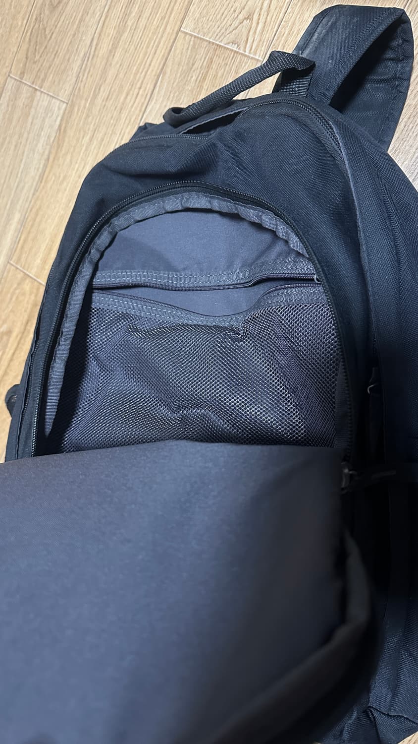 나이키 헤이워드 스트링 빅로고 백팩 블랙 상품이미지2