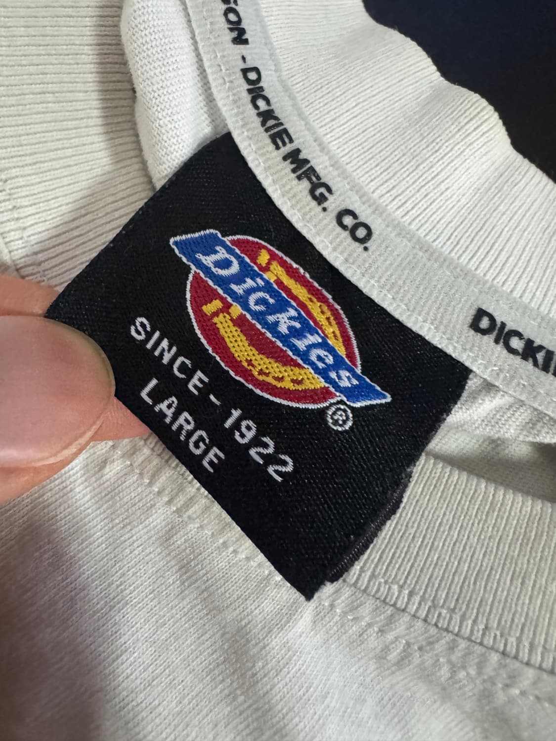 공용!! 디키즈 Dickies 프린팅 반팔 티셔츠 화이트 M 상품이미지3