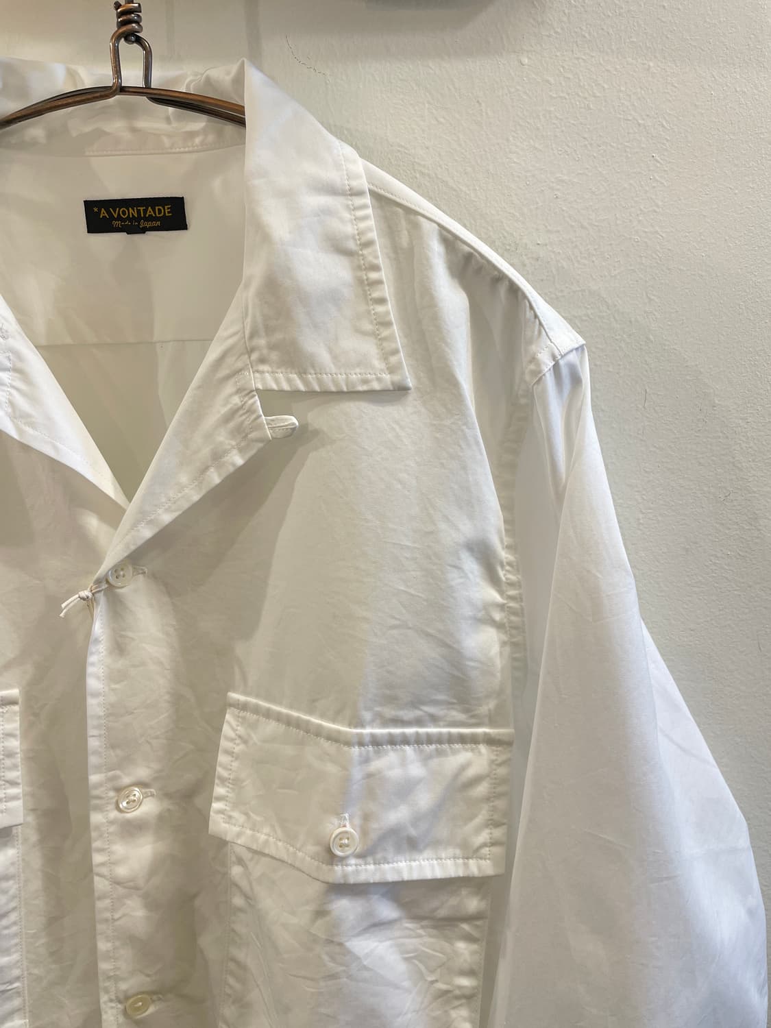 “a vontade” open collar shirt 상품이미지2