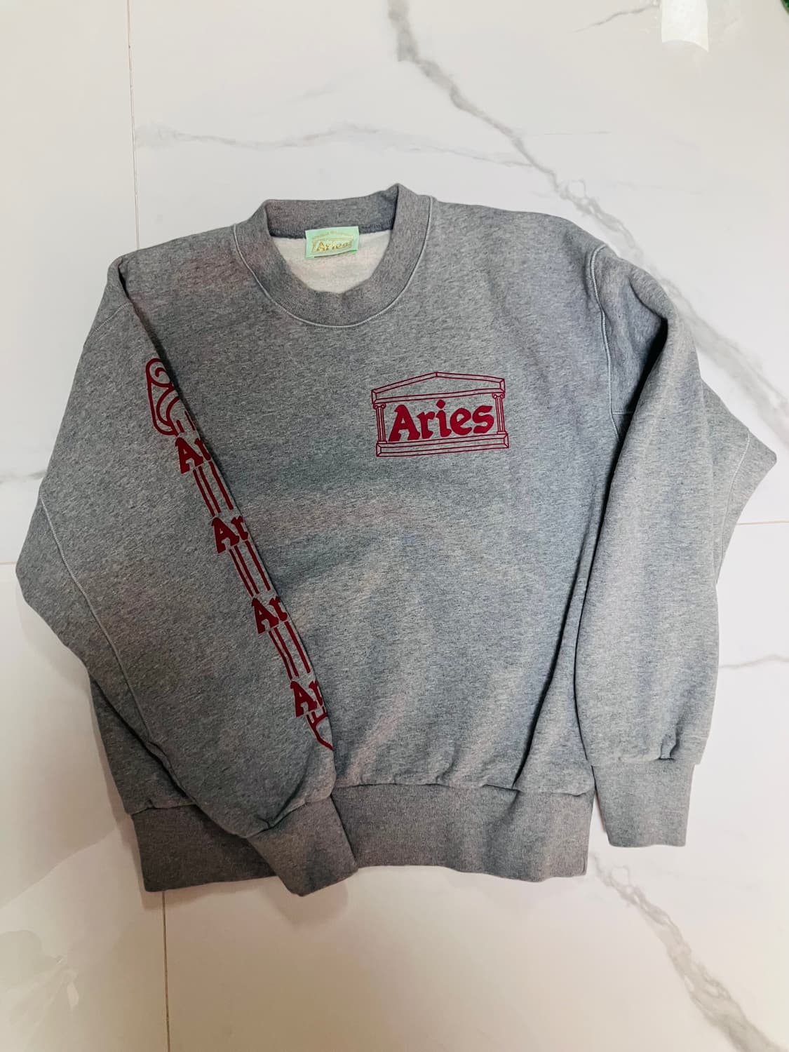 Aries 에리즈 템플 맨투맨 그레이 S 상품이미지2