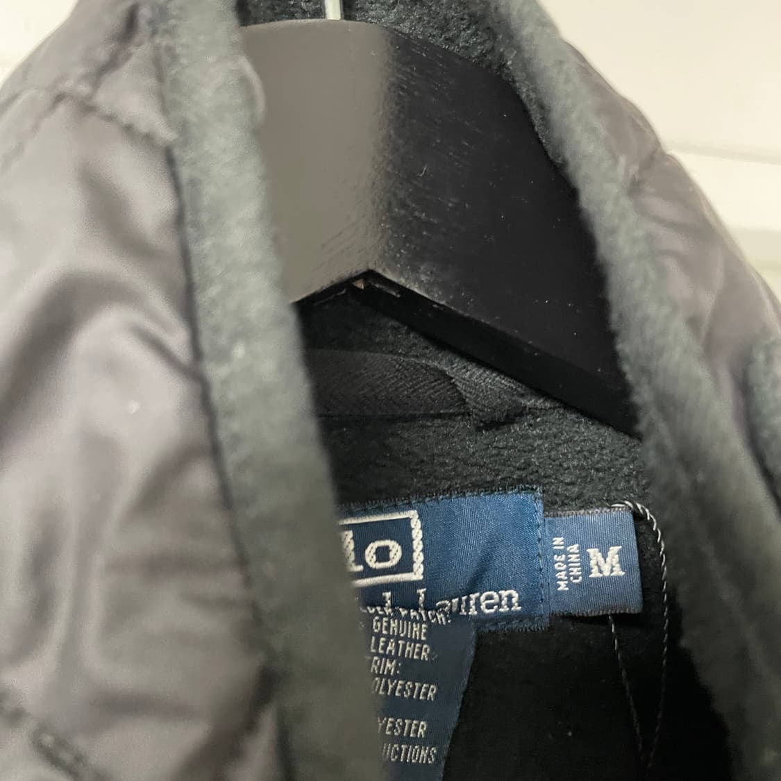 폴로 랄프로렌 퀄팅 자켓 블랙 M 상품이미지4