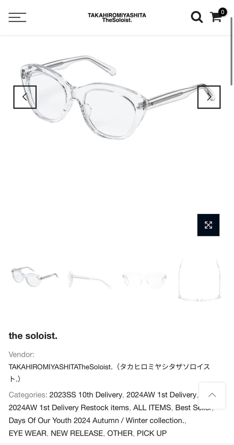 솔로이스트 the soloist. 안경 상품이미지4