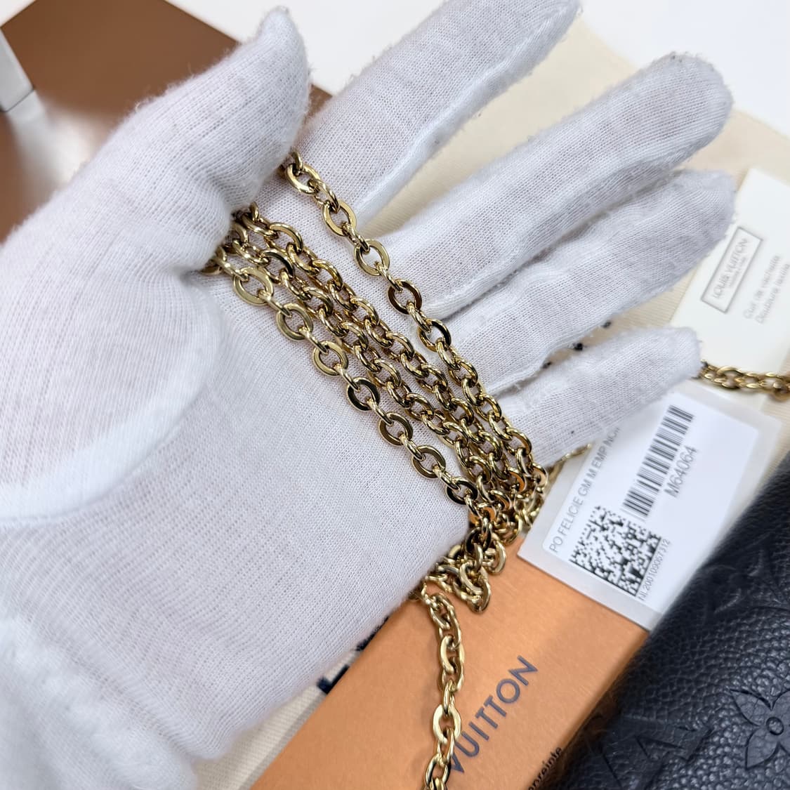 [S+급/OS] 루이비통 포쉐트 펠리시 모노그램 앙프렝뜨 여성백 가방 상품이미지7