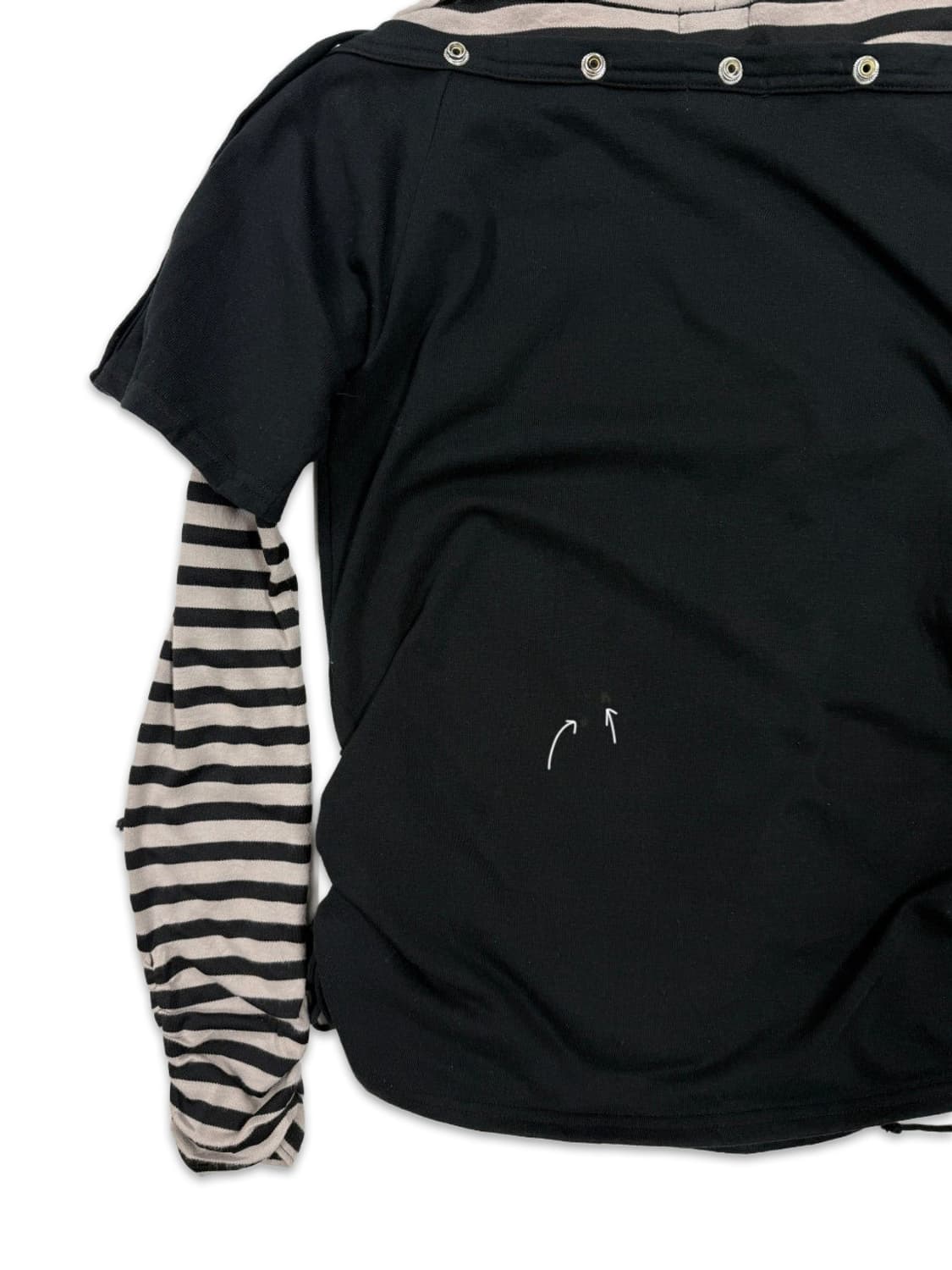 빈티지 Panama Soda 블랙 펑크 디테일 레이어드티 세트 상품이미지6