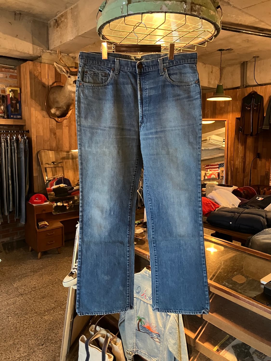 80s USA 빈티지 리바이스 66후기 517 부츠컷 데님 팬츠 상품이미지1