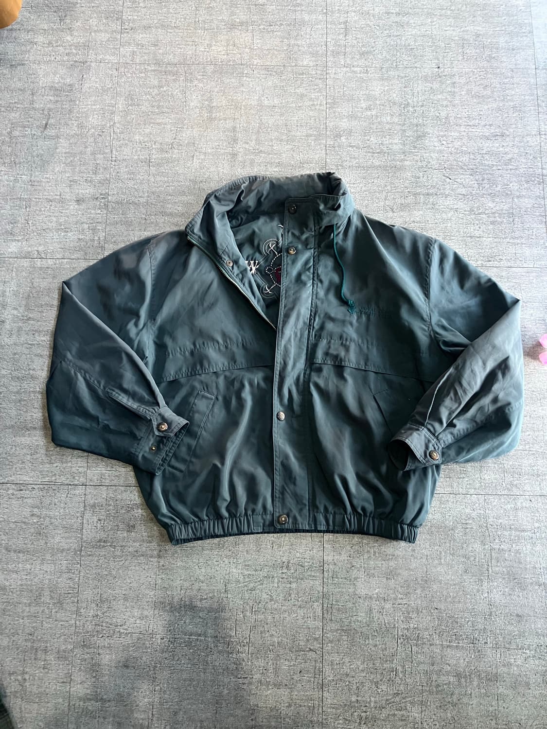 일본빈티지 Royalcork 올드스쿨아메카지 명화 아방핏 봄버블루종자켓 상품이미지1