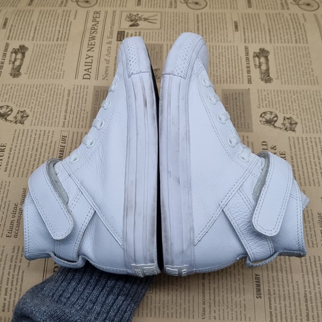 컨버스 척테일러 레더 여성하이탑240  상품이미지5