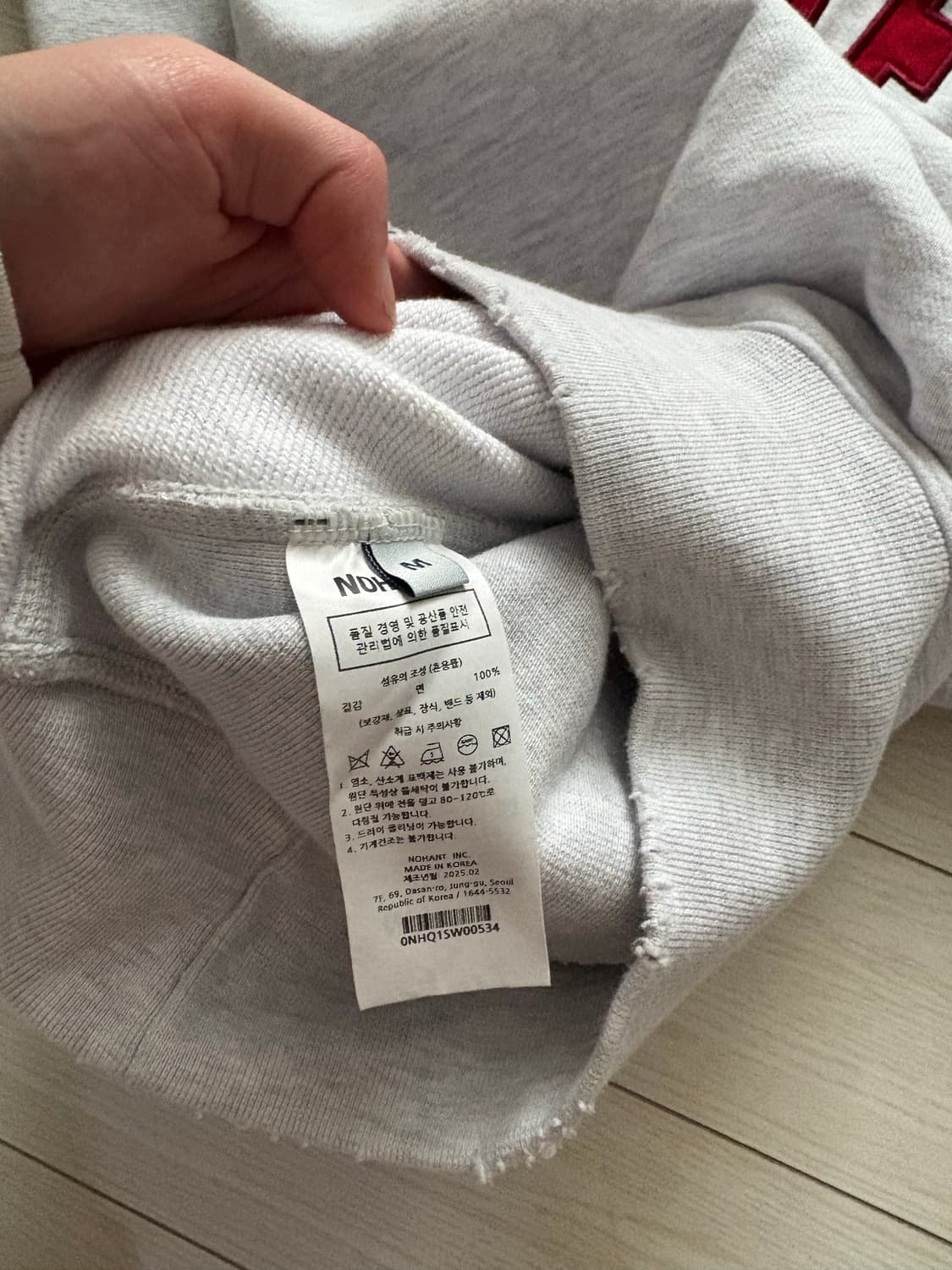 노앙 데미지 맨투맨 m 상품이미지5