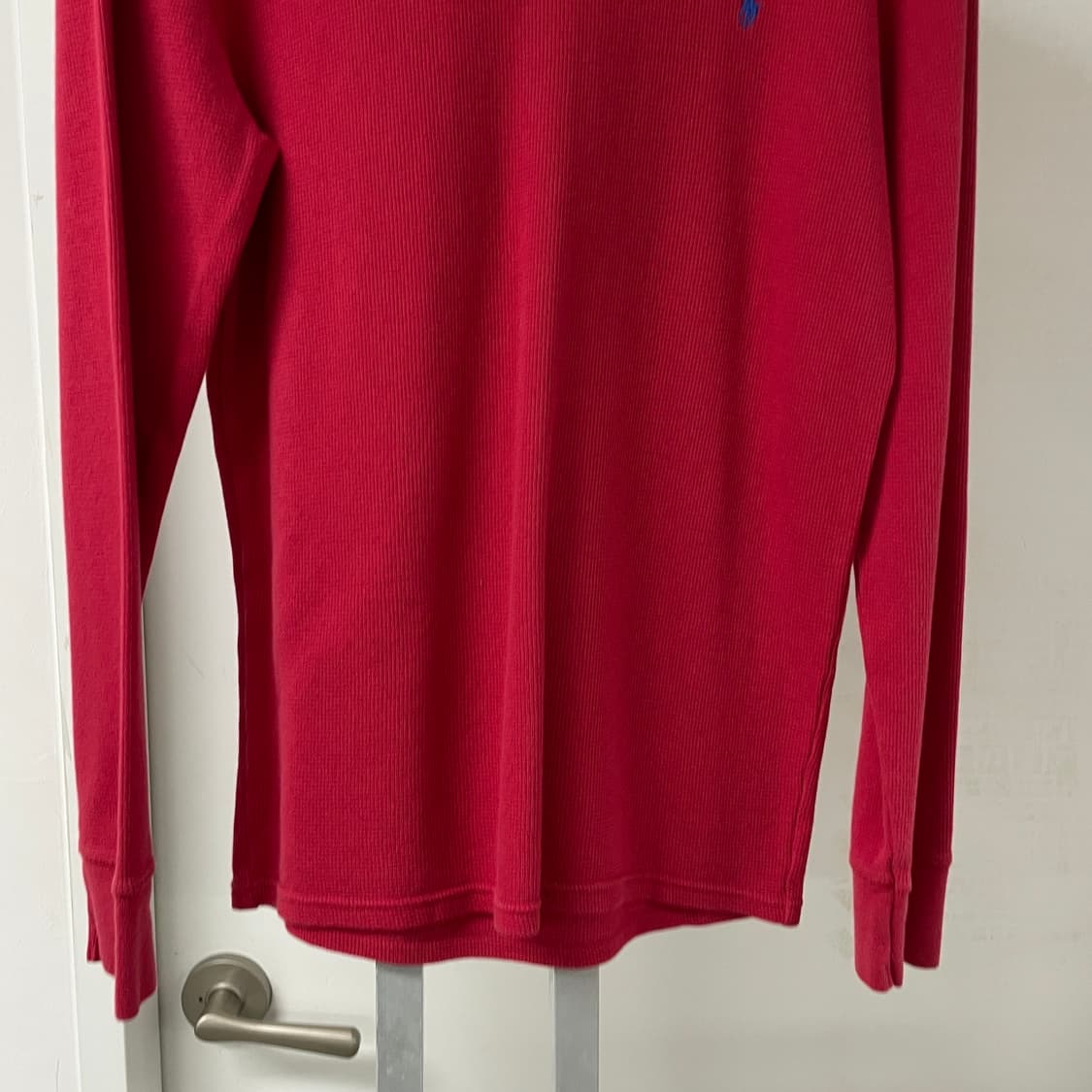 폴로 랄프로렌 와플 긴팔 티셔츠 레드 S 상품이미지3