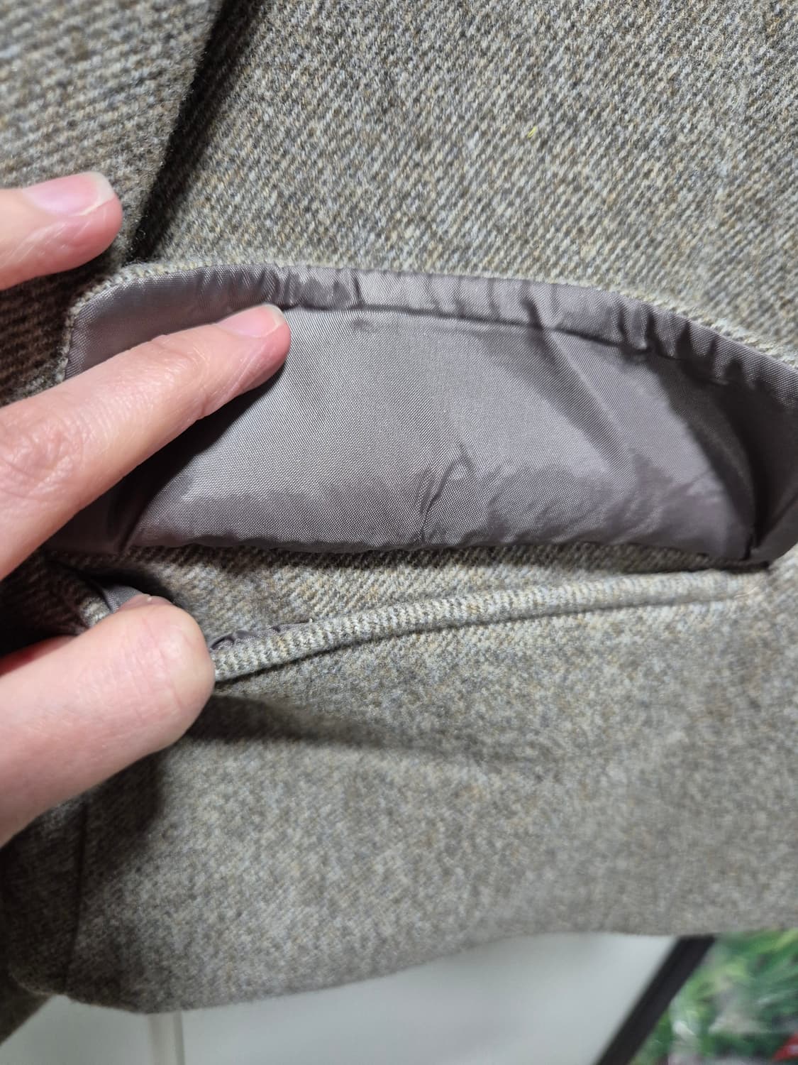 (타임세일)(새상품)NAIN 헤링본 크롭 자켓 상품이미지3