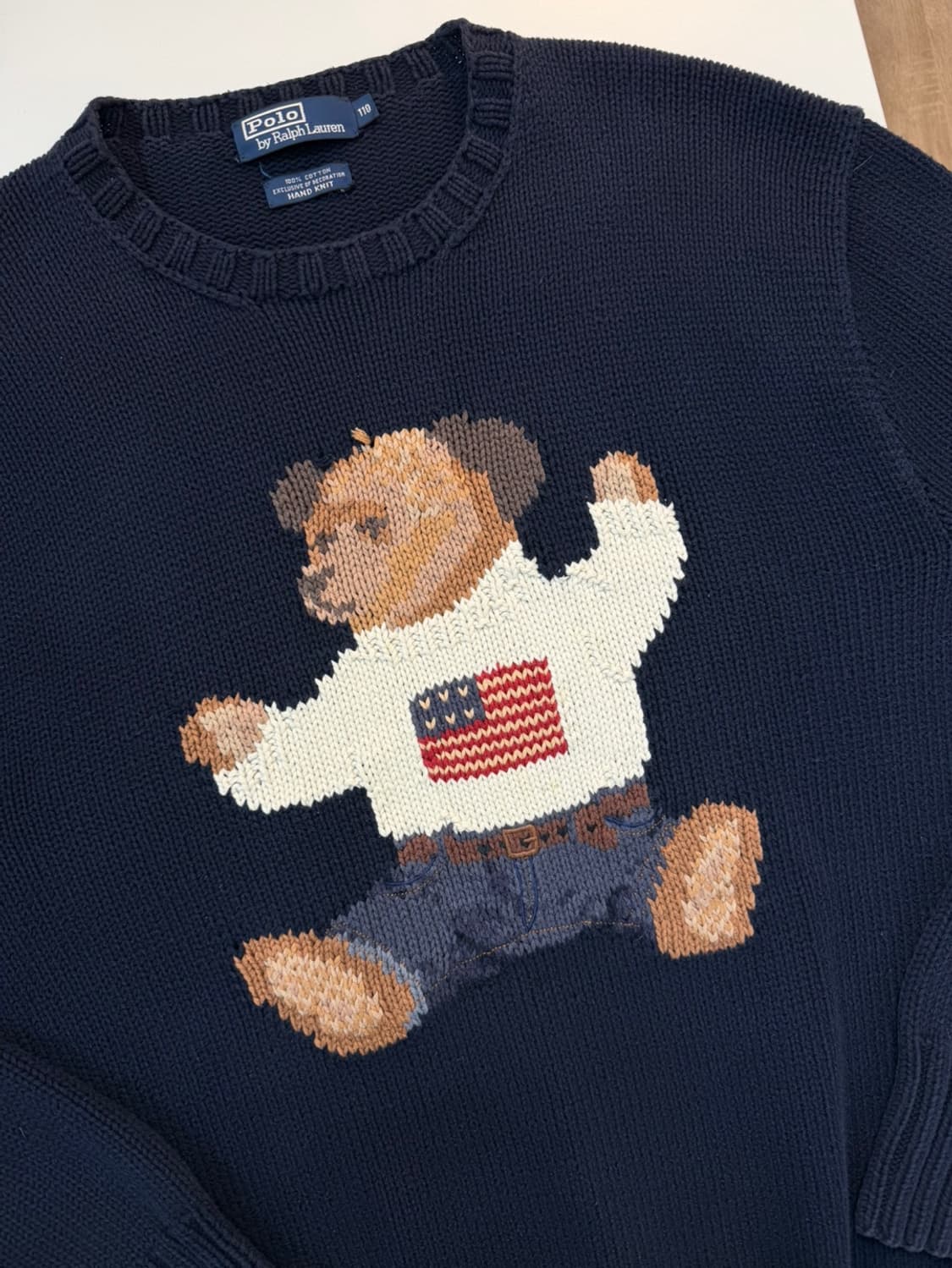 90s 폴로 랄프로렌 OG 싯 다운 베어 니트  상품이미지3