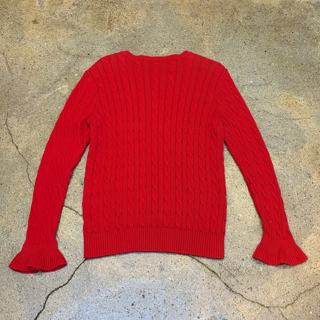 90s USA 빈티지 폴로 랄프로렌 니트 헤비코튼 니트  상품이미지6