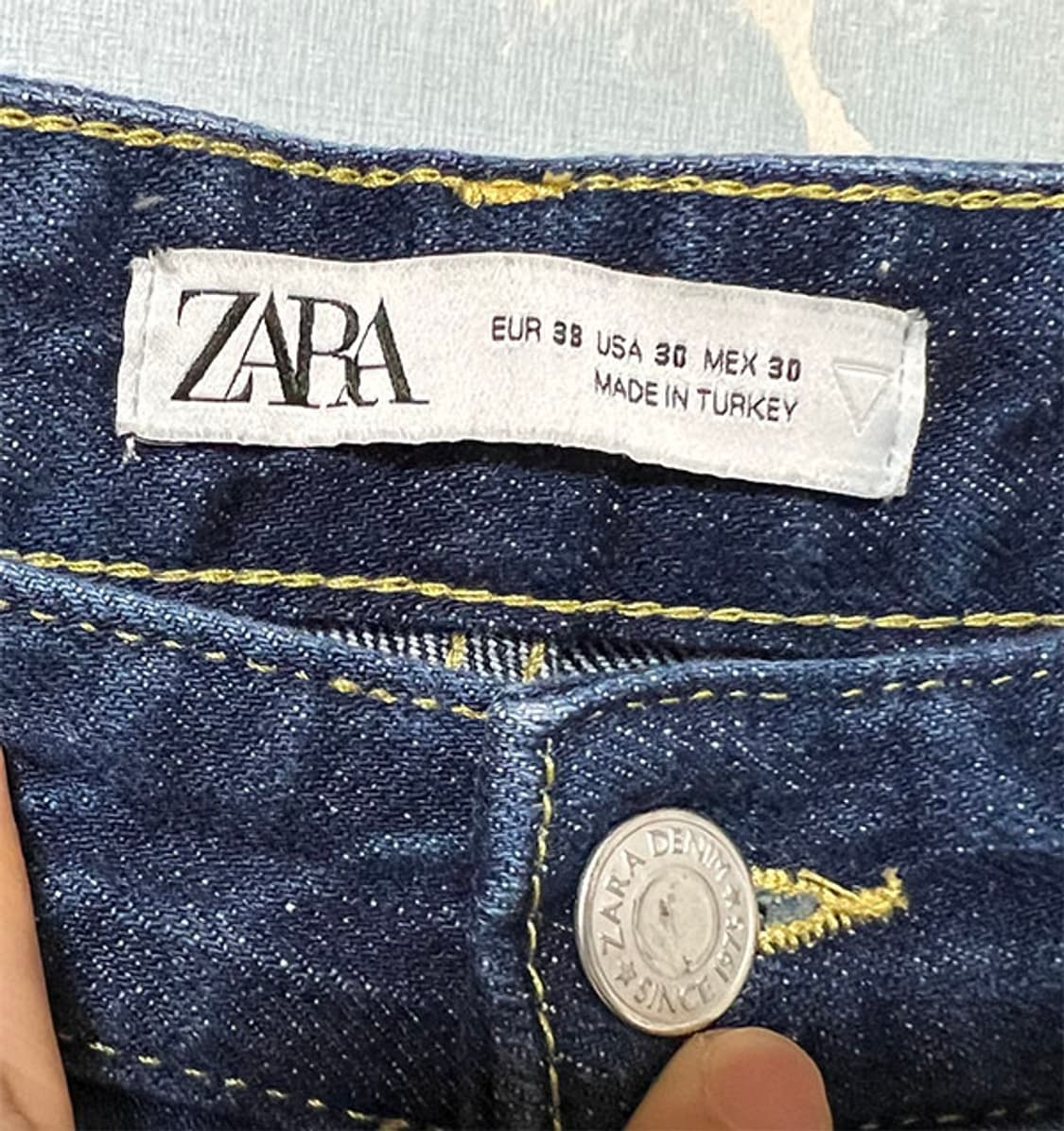 ZARA 자라 남자 카고 청바지 춘추 데님팬츠 와이드핏 M 30 상품이미지4