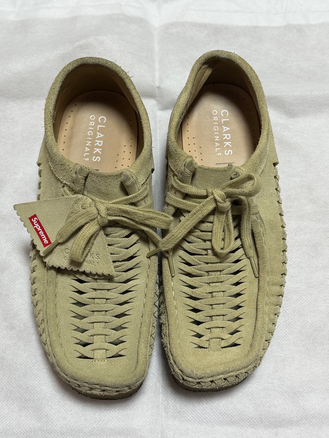 슈프림 클락스 우븐  250 UK6.5 왈라비 탄 상품이미지1