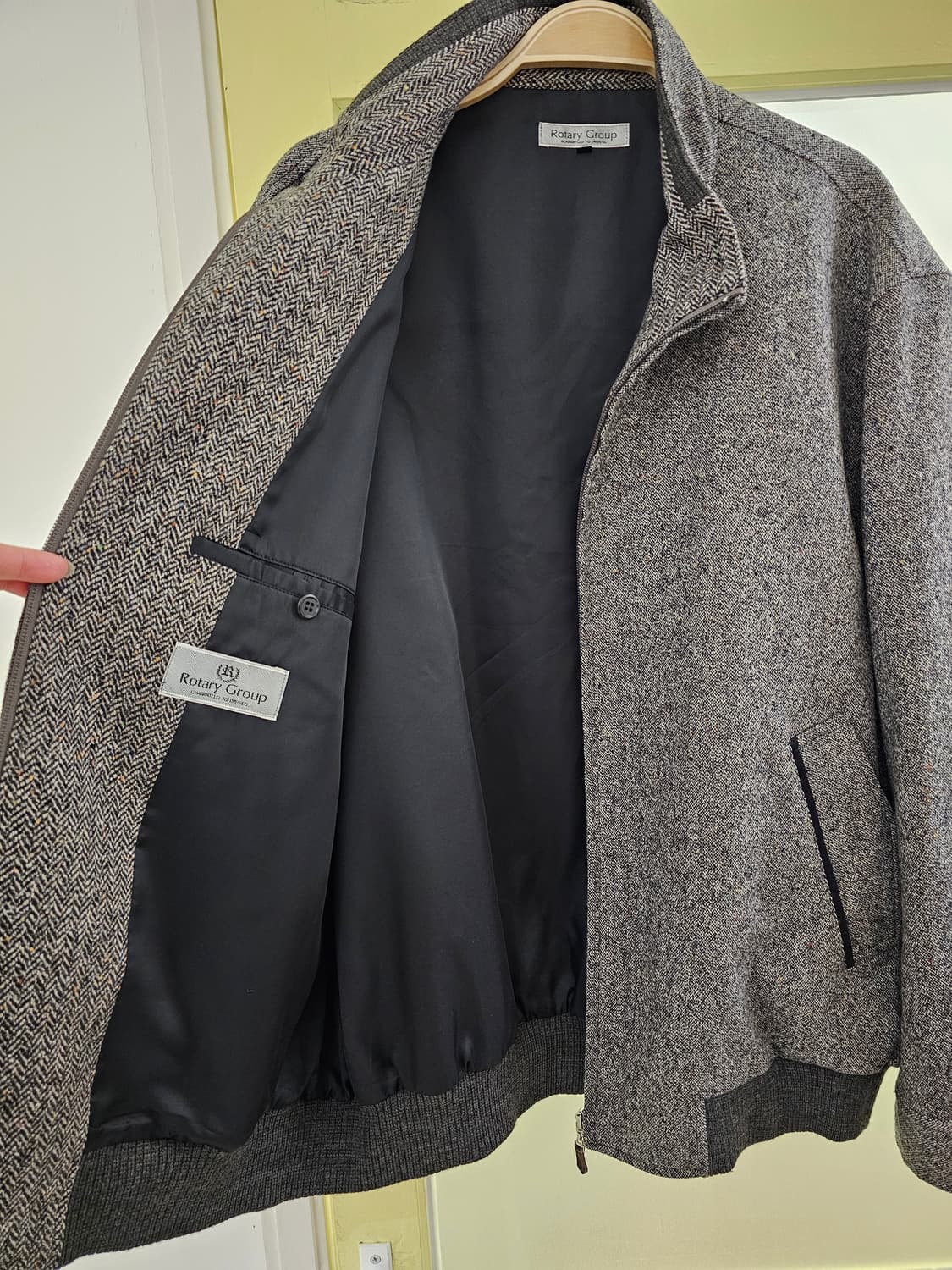 Rotary group 울 헤링본 블루종 상품이미지7