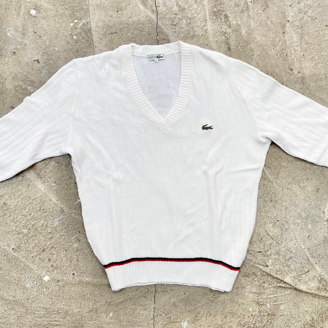 90's 라코스테 아크릴 스웨터 L-XL 상품이미지2