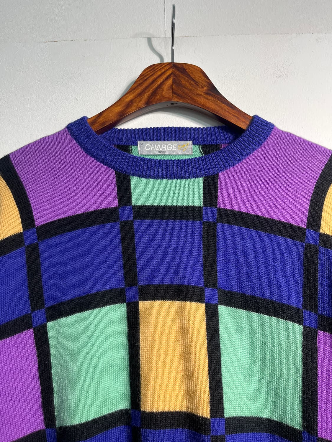 Wool 100% 멀티컬러 니트 울100 상품이미지3