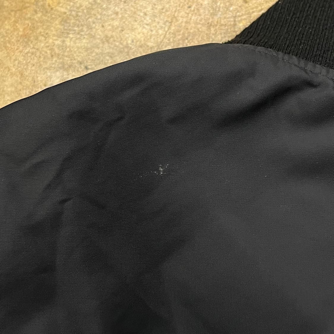 [정품/L] 엄브로 블랙 화이트 봄버 자켓 b16 상품이미지8