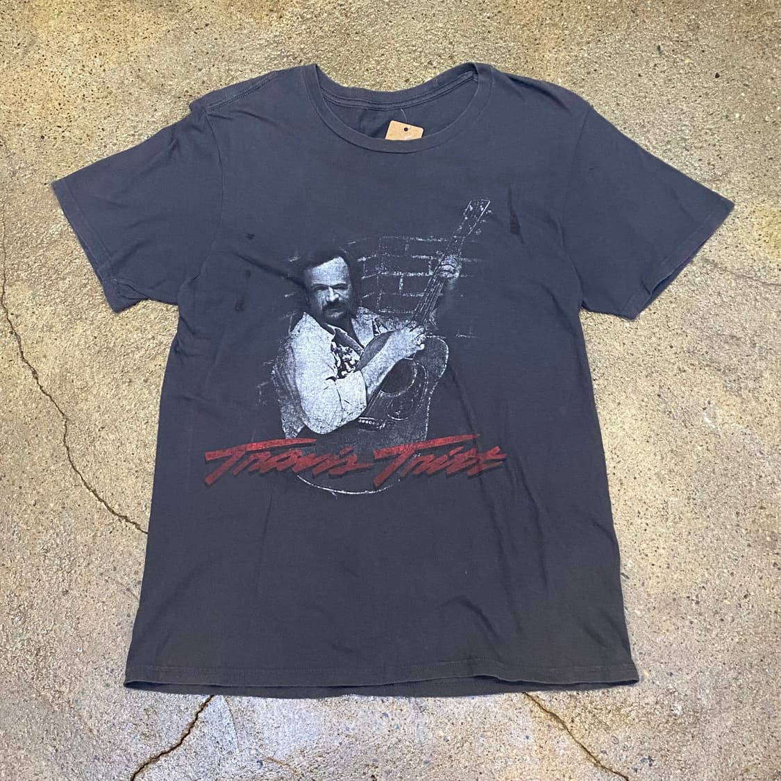 미국 빈티지 가수 트래비스 트릿 투어티 반팔티 락티셔츠 상품이미지1