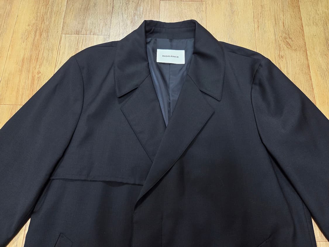 인사일런스(INSILENCE) 히든버튼 울 트렌치코트 95-100 상품이미지7