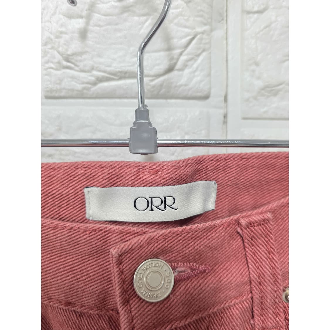 택포_ 오르 ORR 핑크 와이드 데님 팬츠 S 상품이미지2