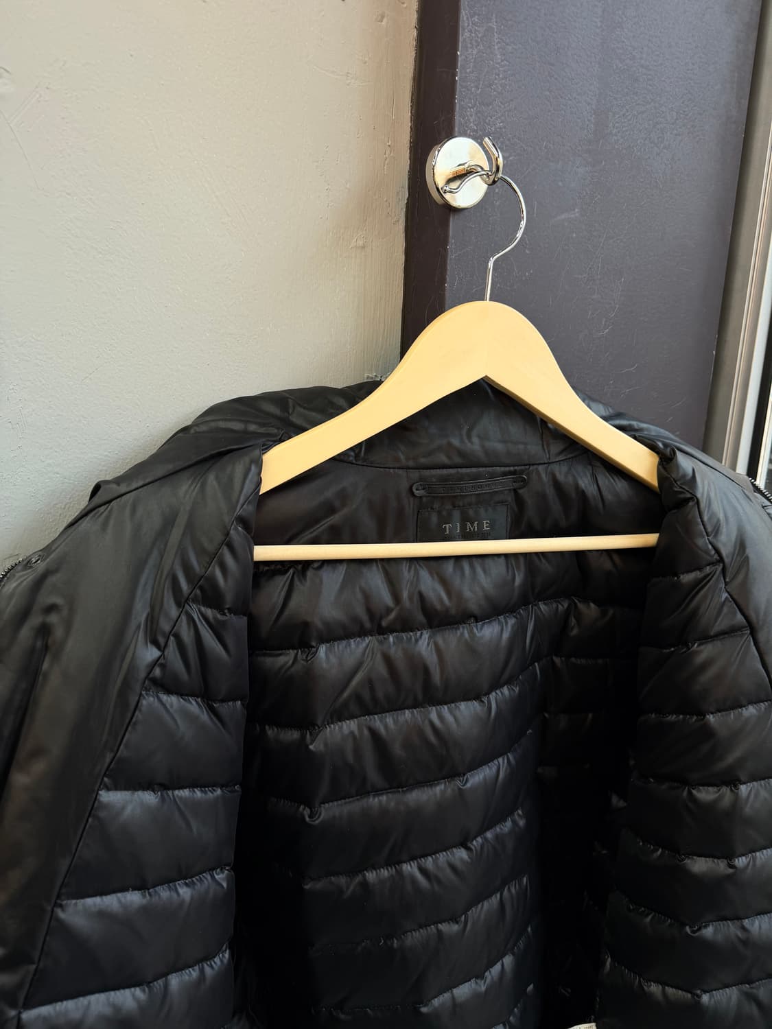 105~110/ 타임옴므 벨벳 블렌딩 나일론 구스다운 패딩 상품이미지6