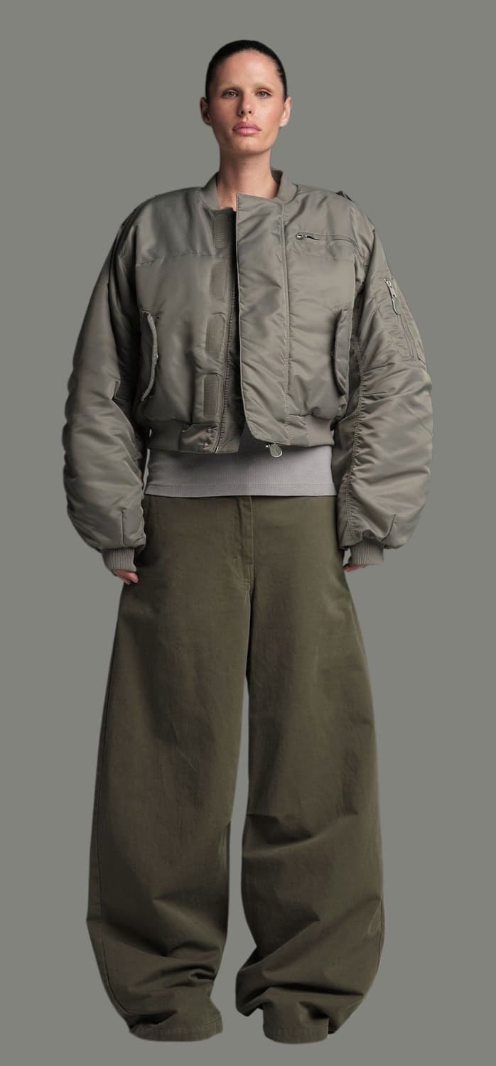 엔타이어스튜디오 a-2 봄버 카키 xl 상품이미지4