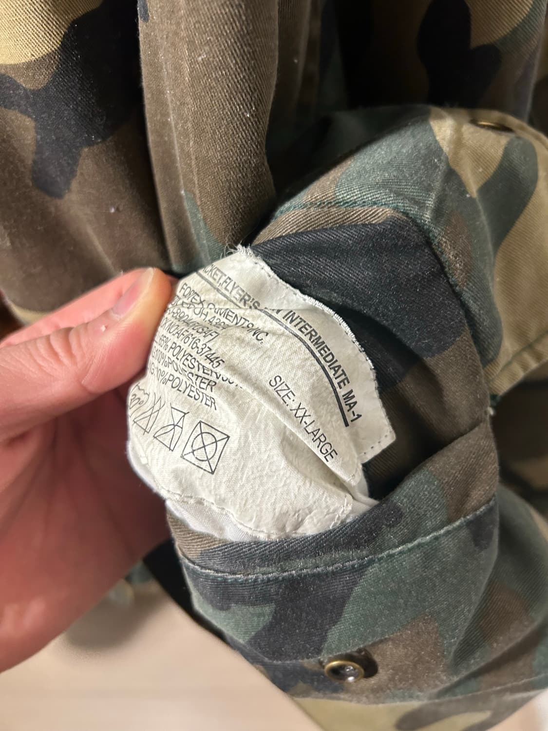 포스텍스 카모플라주 Ma-1 봄버 라프시몬스  상품이미지7