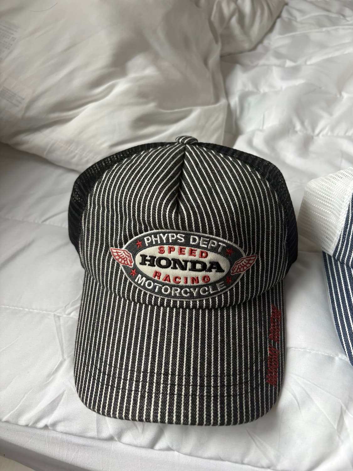 혼다 레이싱 스트라이프 메쉬캡 모자 상품이미지1