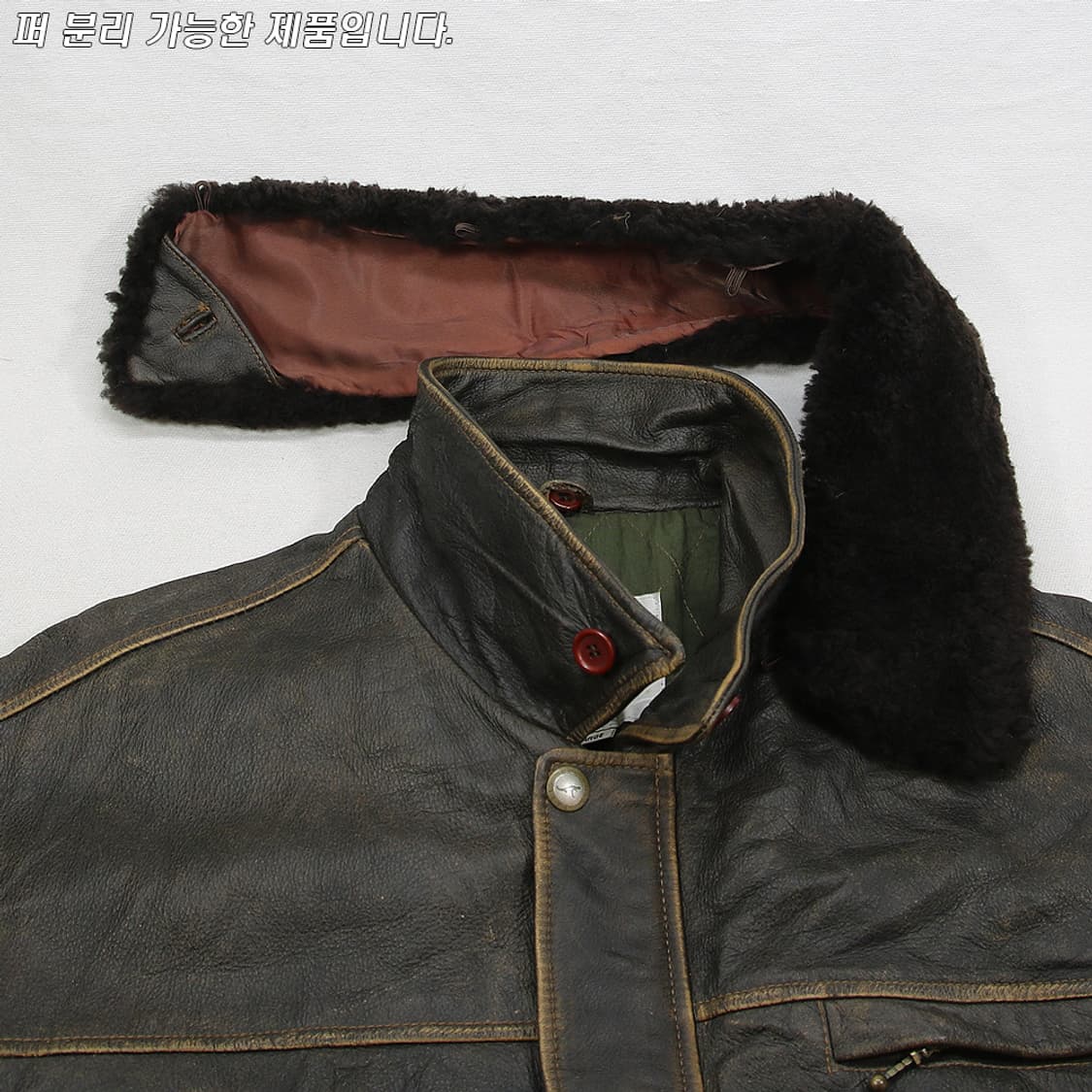 (착용컷) LES MUES 레더 자켓 (남성용 103) 상품이미지5