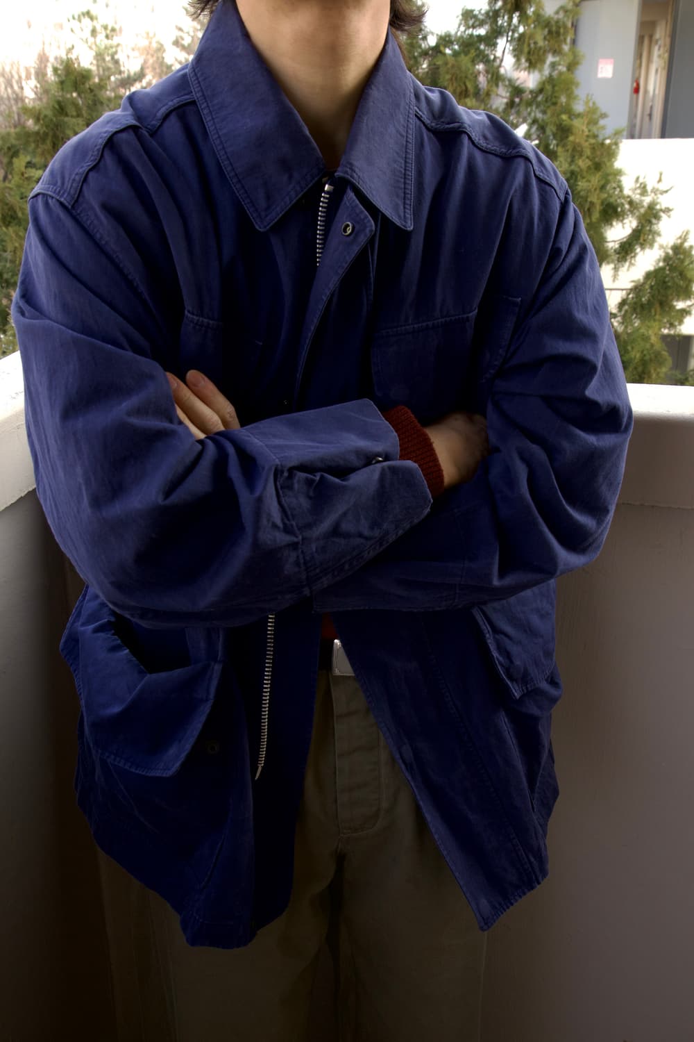 DOCUMENT 이탈리안 테크니컬 코튼 필드 자켓 블루 상품이미지10