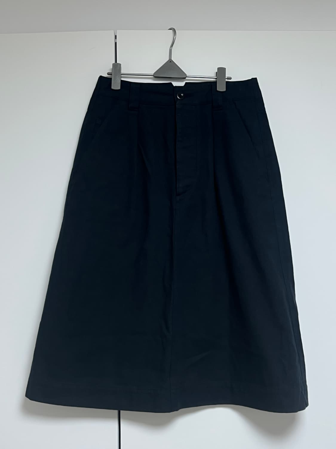 mhl 마가렛호웰 코튼 네이비 스커트  상품이미지1