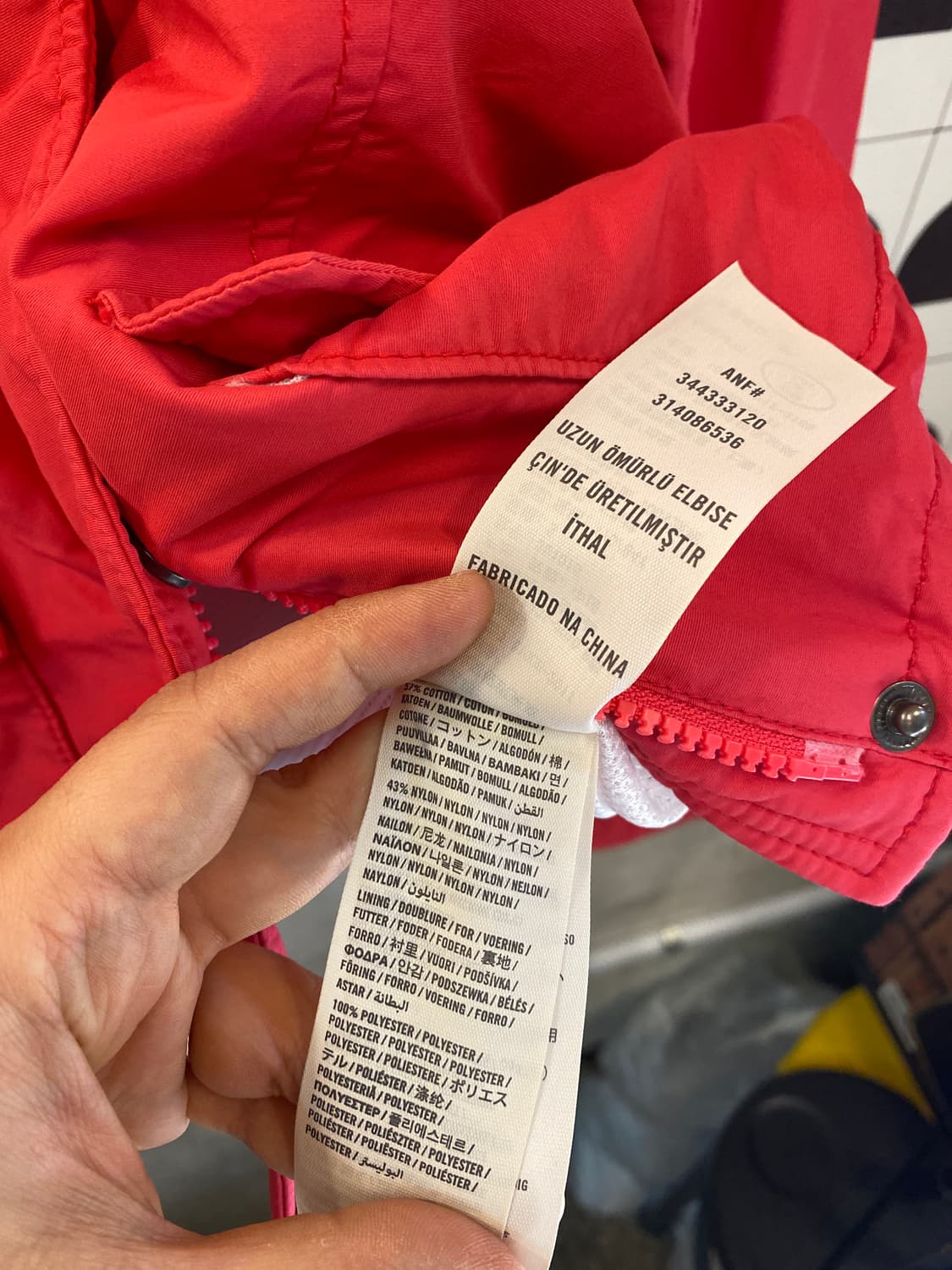 홀리스터 크롭스트링 후드자켓 바람막이 XS-S 상품이미지5