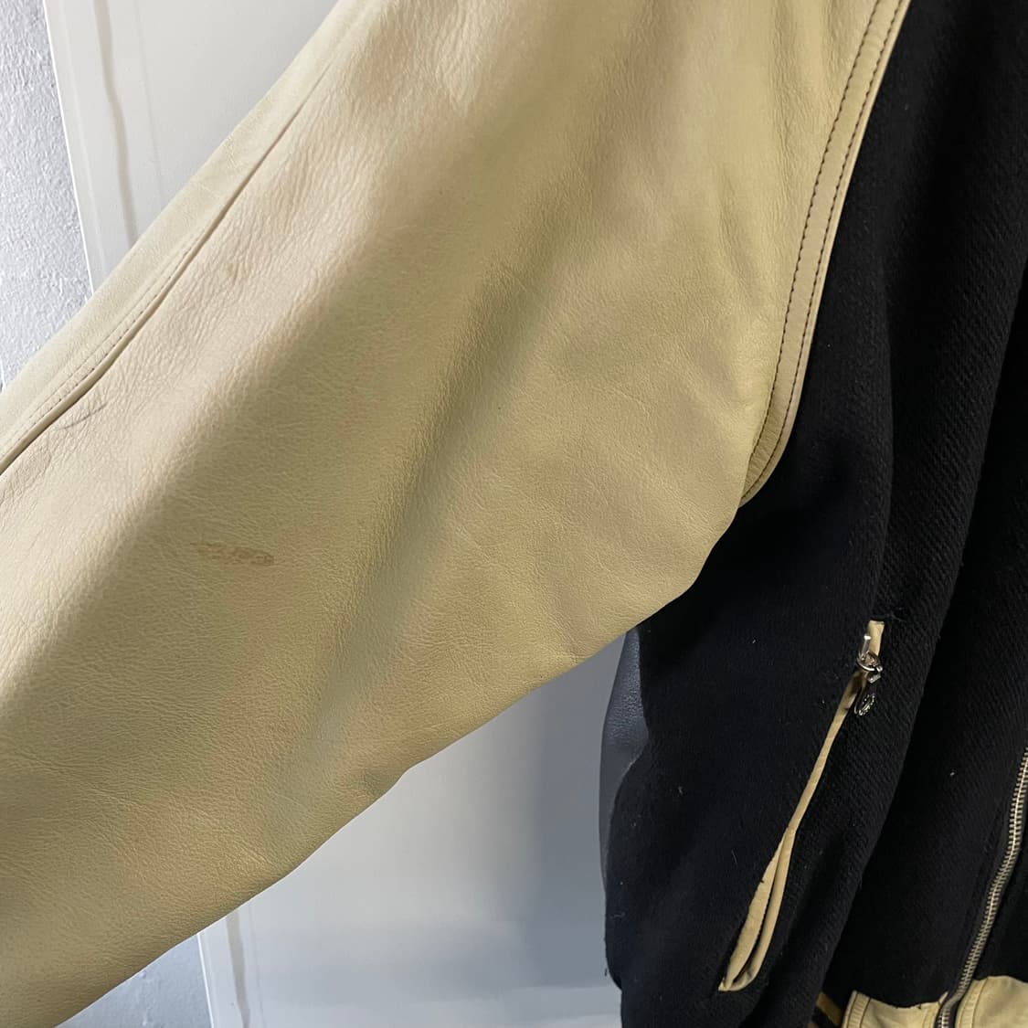 90s 할리데이비슨 가죽 바시티자켓 상품이미지5