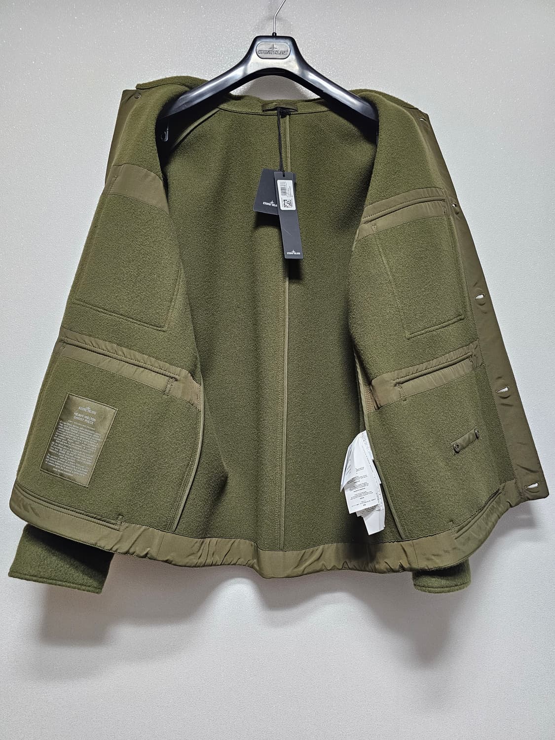 스톤아일랜드 고스트피스 헤비 멜튼 울 캐시미어 자켓 (새 상품) 상품이미지3