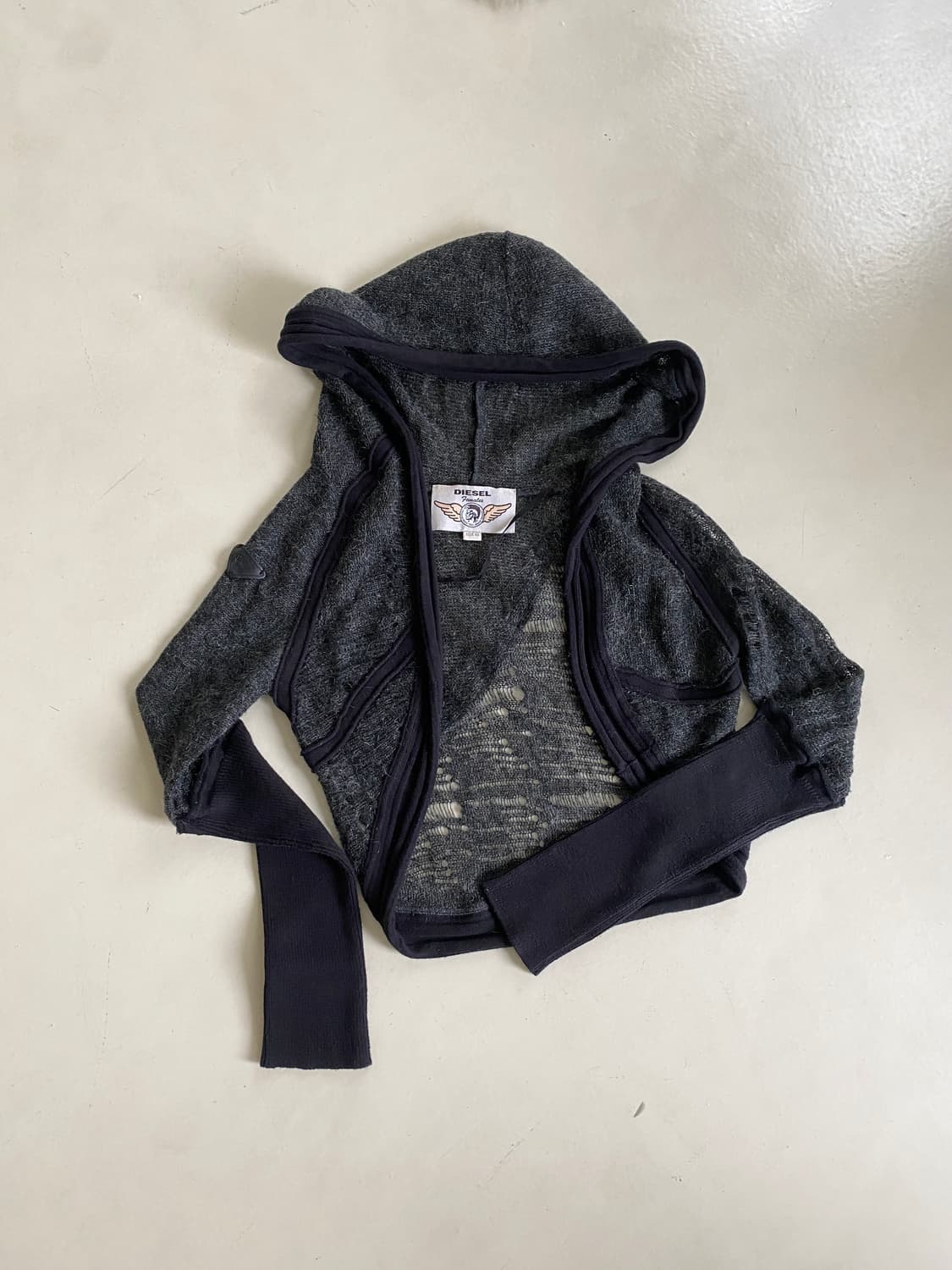 디젤 아카이브 니트 볼레로 후드 상품이미지5