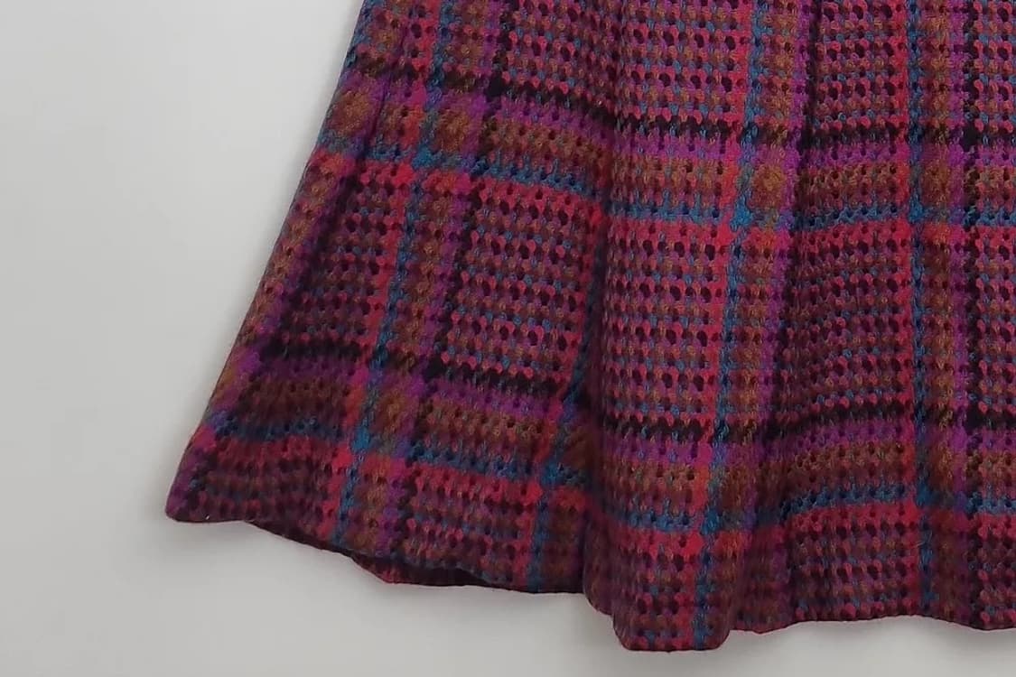 JPN 레트로 체크 스커트  상품이미지5