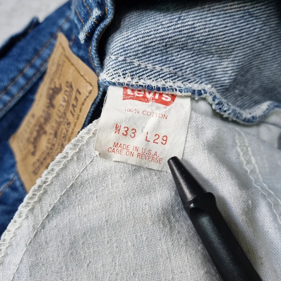 80s USA 리바이스 오렌지탭 517 Boot Cut 33/29 상품이미지5