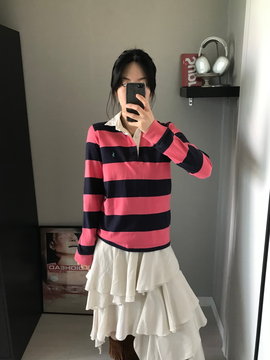 폴로 랄프로렌 포니로고 스트라이프 럭비티 상품이미지1