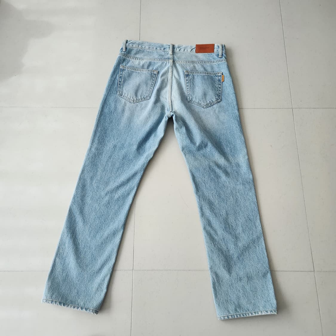 산드로 슬림핏 라이트 블루 데님 청바지 상품이미지5