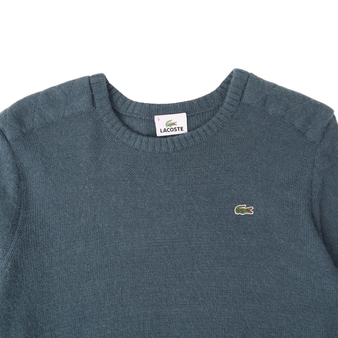 라코스테 숄더패치 울 알파카 모헤어 니트 상품이미지2